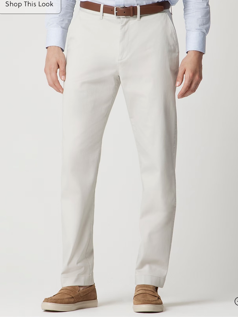 NWT J Crew Factory Straight-fit original chino pant, size 34 X 30 Stone